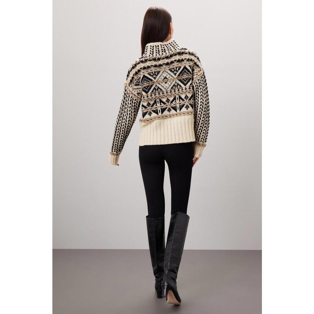Splendid Patterned Cropped Vail Sweater - Picture 2 of 12